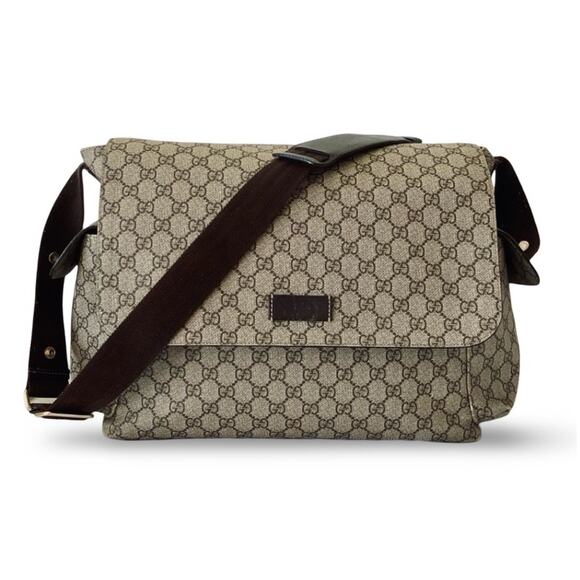 Gucci Handbags - Gucci Beige and Brown Baby Bag